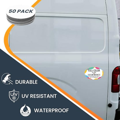 Custom Car Magnet 4x6 Inch 50 Pack (50 Pack)