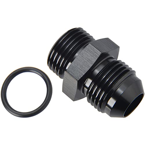 8AN Male Flare to 8AN ORB O (8AN to 8AN ORB / Black - 1PC)