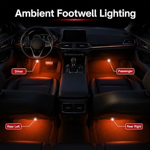 Car Interior LED Lights (Orange)