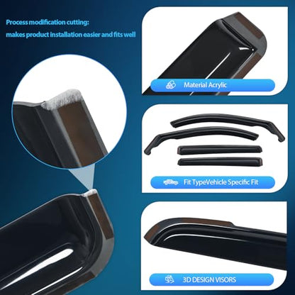 Window Rain Guards for Honda CR (Honda CRV 2017-2022)