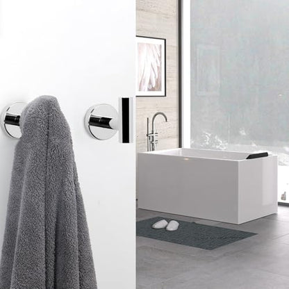 Bath Towel Hooks (Chrome Finish / 16 Pack)