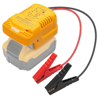 12V Jump Starter Adapter Compatible with Dewalt 20V (Yellow-1PACK)