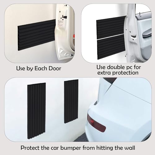 Garage Wall Protectors 8 Pack (Black)