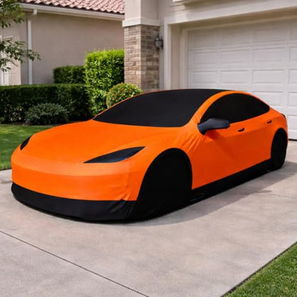 Car Cover I Fit for Corvette C8 I Indoor and Outdoor I Protection from Sun (Orange)