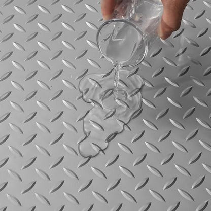 Floor Mat 13 x 4.9 FT PVC Flooring Roll (Silver / 13 x 4.9 FT)