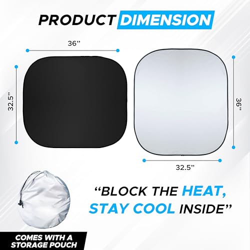 Truck Windshield Sun Shade (Large)