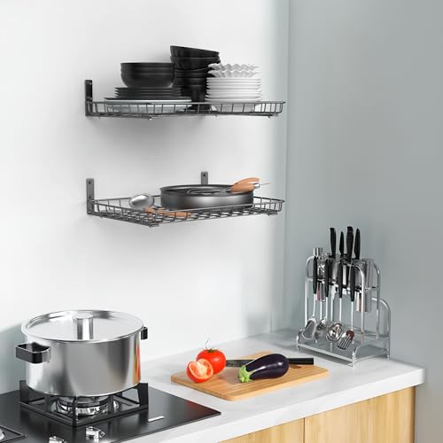 Garage 12x18 inch Wall Shelf (Black / 12x18 in)