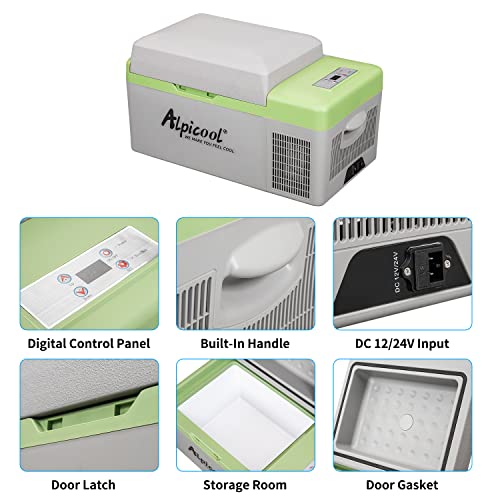 Portable Fridge 12 Volt Car Refrigerator 21 Quart Freezer for Fishing (21 Quart)