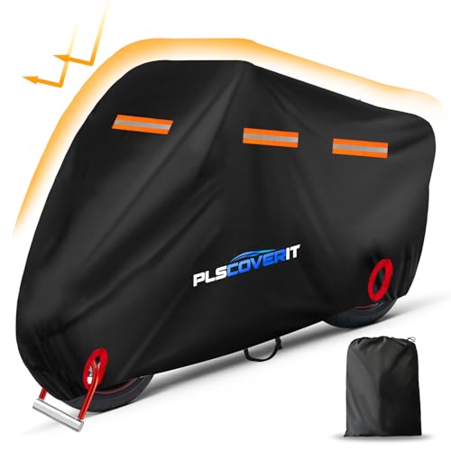Motorcycle Cover (Black / 97.5" x 41" x 50")