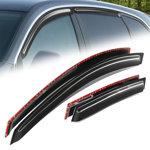 4PCS Tape On Window Visors for 2008 2009 2010 Saturn Vue (08-10 Saturn Vue)