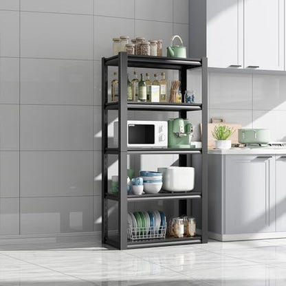 63''H Garage Shelving Heavy Duty (Classic Black / 23.62'' W x 15.75'' D x 63'' H)
