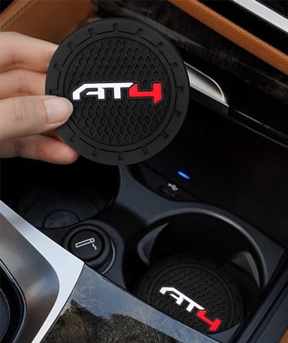 Car Cup Holder Coaster for GMC AT4 (Black-02)