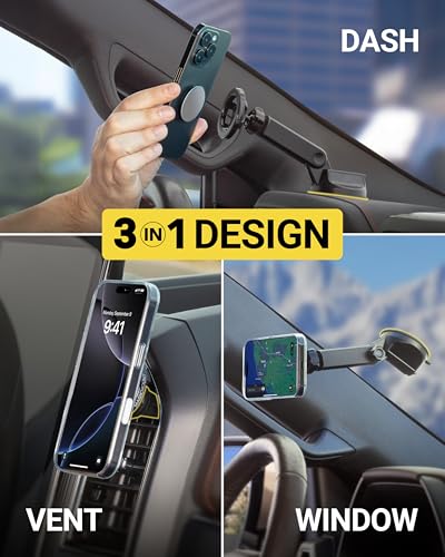 MagSafe Car Mount (Vent / Window / Dash Extendo Suction / 1 Pack)