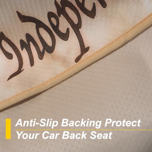 Back Seat Cover for Car Trucks Van SUV (Rear Bench Seat Towel / Declaration of Independence)