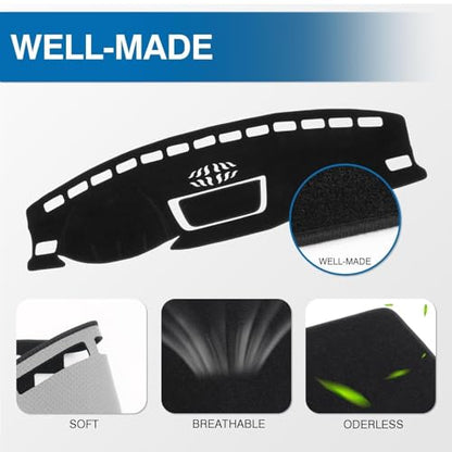 Black Dash Cover for VW Atlas (For | Volkswagen Atlas 2018-2023)
