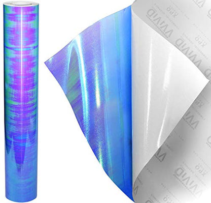 Extra Wide Headlight Taillight Vinyl Tint Wrap 16 Inch x 48 Inch Roll (16" x 48" / Chameleon Blue)