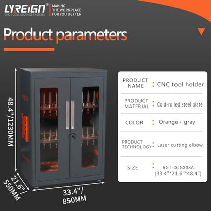 CNC Tool Storage Cabinet Rack Organizers (CAT40/BT40-90CAP)