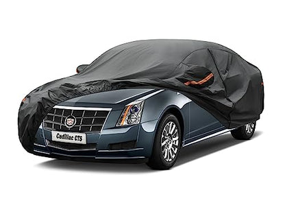 7 Layers Waterproof Car Cover for Cadillac CTS 2003 (PE-Black / Custom Fit Cadillac CTS)