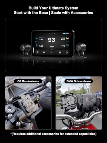 AIO 6 MAX Motorcycle Carplay Android Auto GPS Navigation System (6-inch)