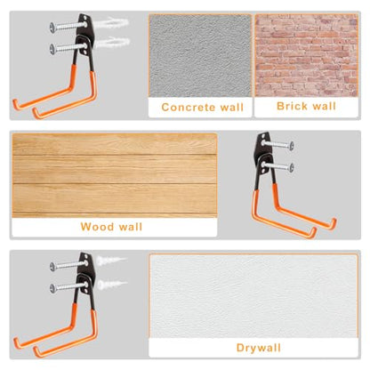 Heavy Duty Wall Hook for Tool (5.1 Inch)