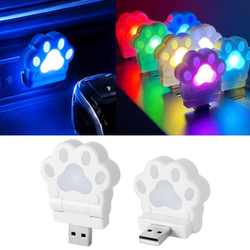 2 Pcs Mini Car USB Night Light