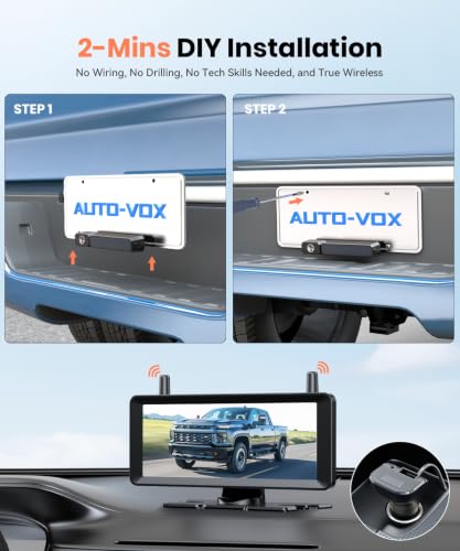 2 Solar Wireless Backup Cameras