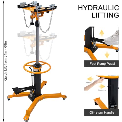 Transmission Jack 1660 lbs (YELLOW)