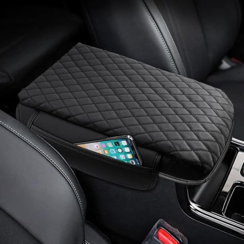 Center Console Cover Kia Sorento Accessories 2026 2025 2024 2023 2022 2021 Armrest Cover Center Console Pad for Kia Sorento PU Leather Armrest Seat Box Cover Protector w (Size for Kia Sorento 2021-2026)