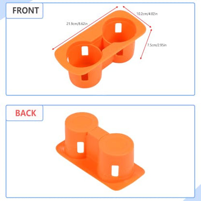Center Console Cup Holder Protector Compatible with Ford Maverick 2022 (Orange)