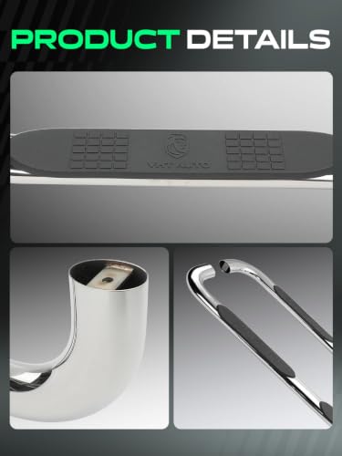 4 Inch Running Boards for Chevy & GMC (Chrome / Double Cab)
