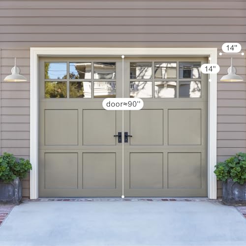 14 Inch Dome Outdoor Gooseneck Barn Light Fixture for Farmhouse (White / 14" Dome)