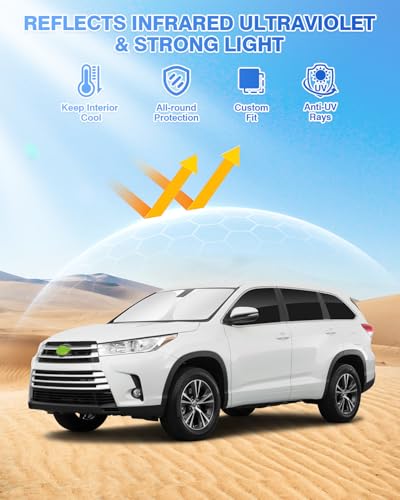 Sunshades for Toyota Highlander 2014 (Toyota Highlander 2014-2019)