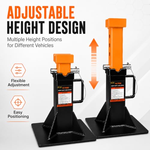 14 Ton Heavy Duty Jack Stands for Trucks and Heavy Vehicles (14 Ton Jack Stand)