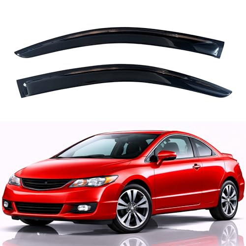 Rain Guards Fit for 2006 (2006-2011 Civic Coupe)