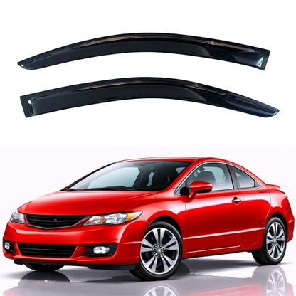Rain Guards Fit for 2006 (2006-2011 Civic Coupe)