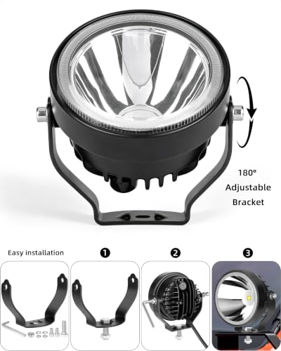 4 Inch Round Led Pod Lights (2pcs 4 inch White)