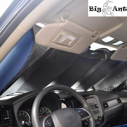 Windshield Sunshade Car Foldable UV Ray Reflector Auto Front Window Sun Shade Visor Shield Shade (Blue)