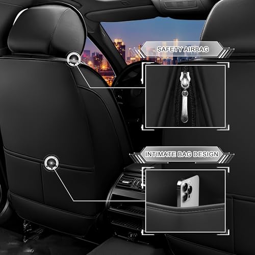 Car Seat Covers for Chrysler Pacifica 2004 (Full Set / Black Blue)