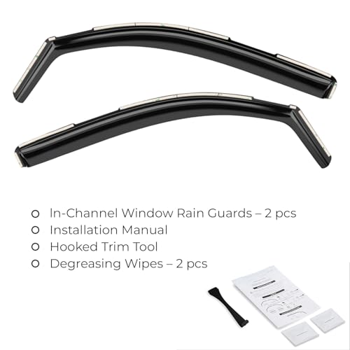 Window Deflectors Smoke Tinted In (For Tacoma 16-23)