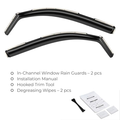 Window Deflectors Smoke Tinted In (For Tacoma 16-23)
