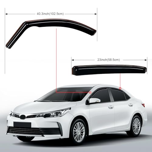 in Channel Rain Guards for Toyota Corolla Sedan 2020 (Toyota Corolla 2020-2026)
