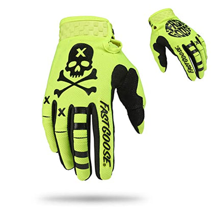 Dirt Bike Motorcycle Gloves (X-Large / Fluorescent green)