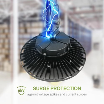 500W LED High Bay UFO Lighting (Black)