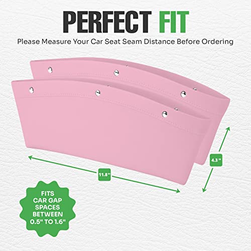 Between Car Seat Gap Filler Organizer (Pink)