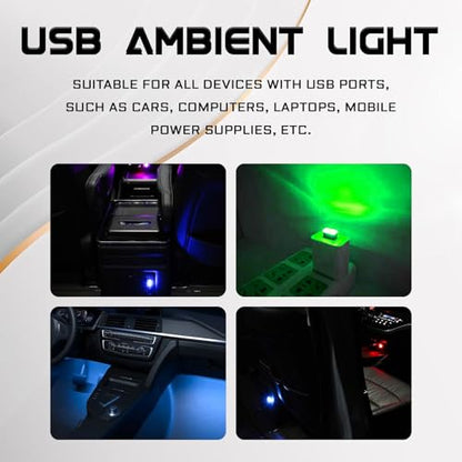 1PCS Mini USB LED Lights for Car Interior (1PCS)