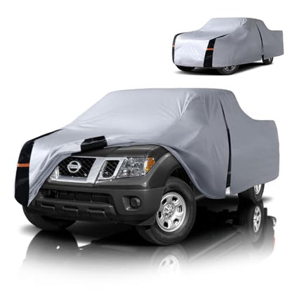 Multi Layer Nissan Frontier Truck Cover (W.Fit Frontier91998-2020) King/Crew Cab SB / White Truck Cover)