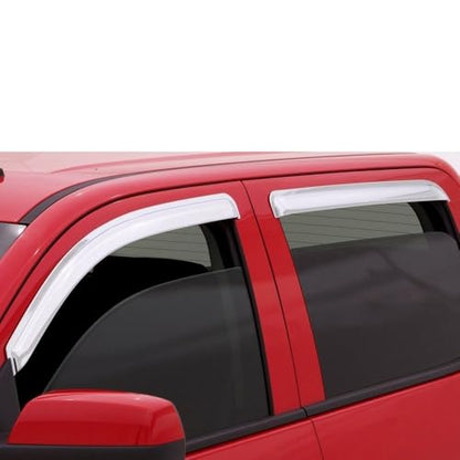 Chrome Window Visors for 2019 (RAM 1500 19-25 Crew Cab(Chrome))