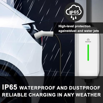 Best Volt Electric Vehicle Portable Charger for Tesla (White / Nema 5-15 120V/16A)