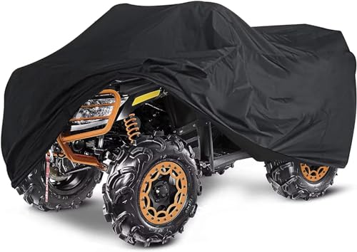 ATV Cover Waterproof Heavy Duty All Weather (XXXL- ( 100 x 43 x 48 Inch) / Black)