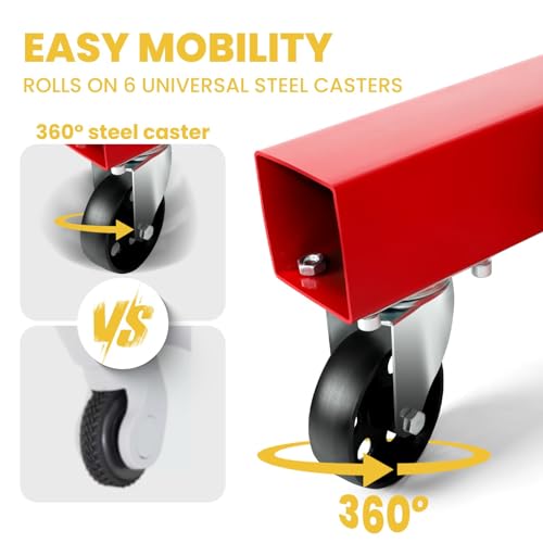 Engine Hoist Cherry Picker with Leveler (Red)